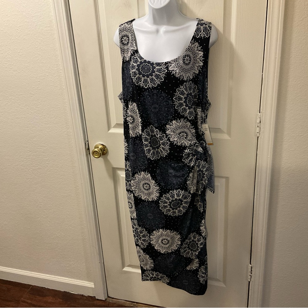 Signature by Robbie Bee Navy Dress